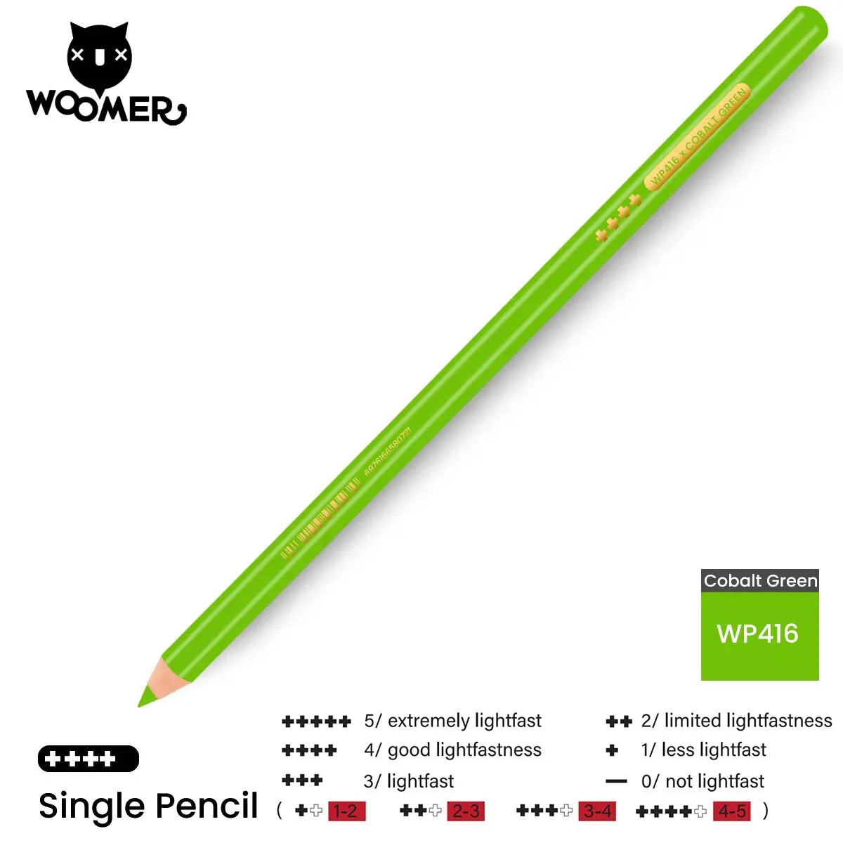 Woomer Single Colored Pencil Green
