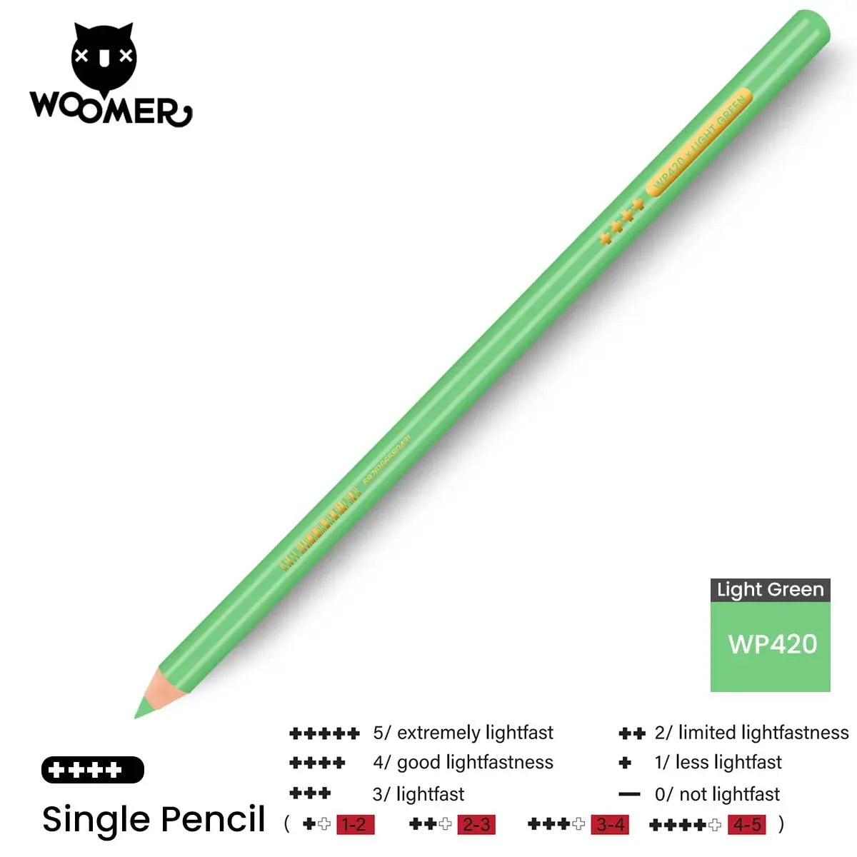 Woomer Single Colored Pencil Green