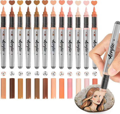 Woomer 12-Color Acrylic Marker Sets | Curated Theme Collections