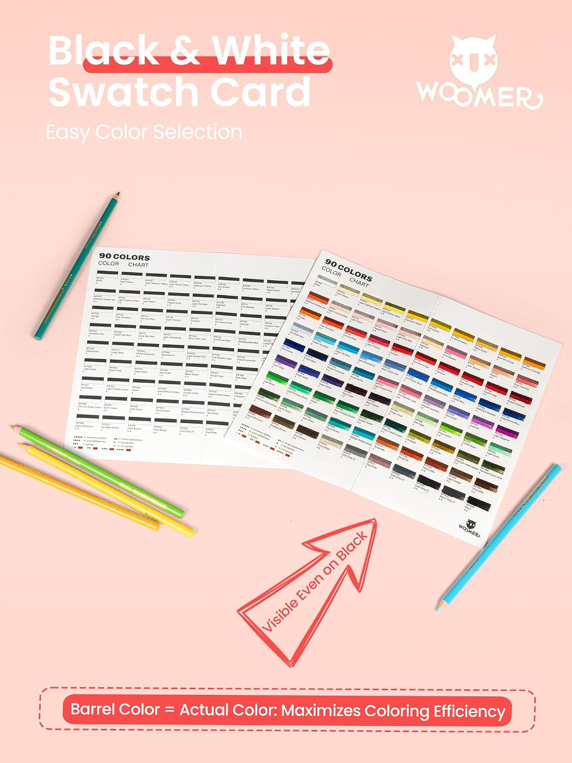 Woomer 133 Colored Pencils Set