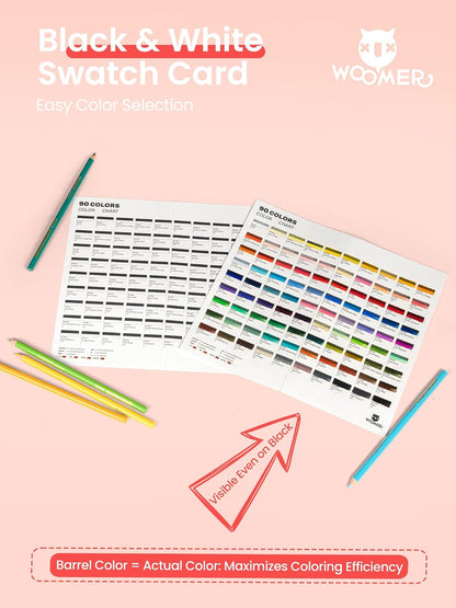 Woomer 133 Colored Pencils Set