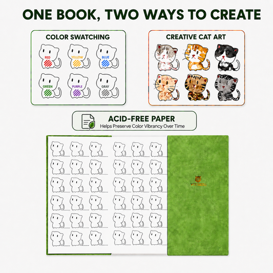 Woomer 100% Cotton Accordion Color Swatch Book