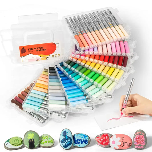 Woomer 120 Colors Acrylic Paint Markers