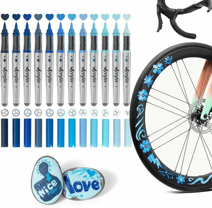 Woomer Blue Tone Acrylic Paint Marker Set