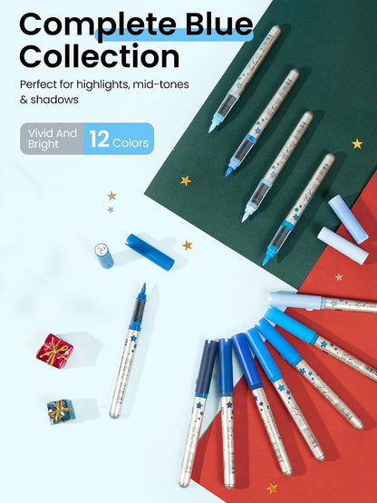 Woomer Blue Tone Acrylic Paint Marker Set