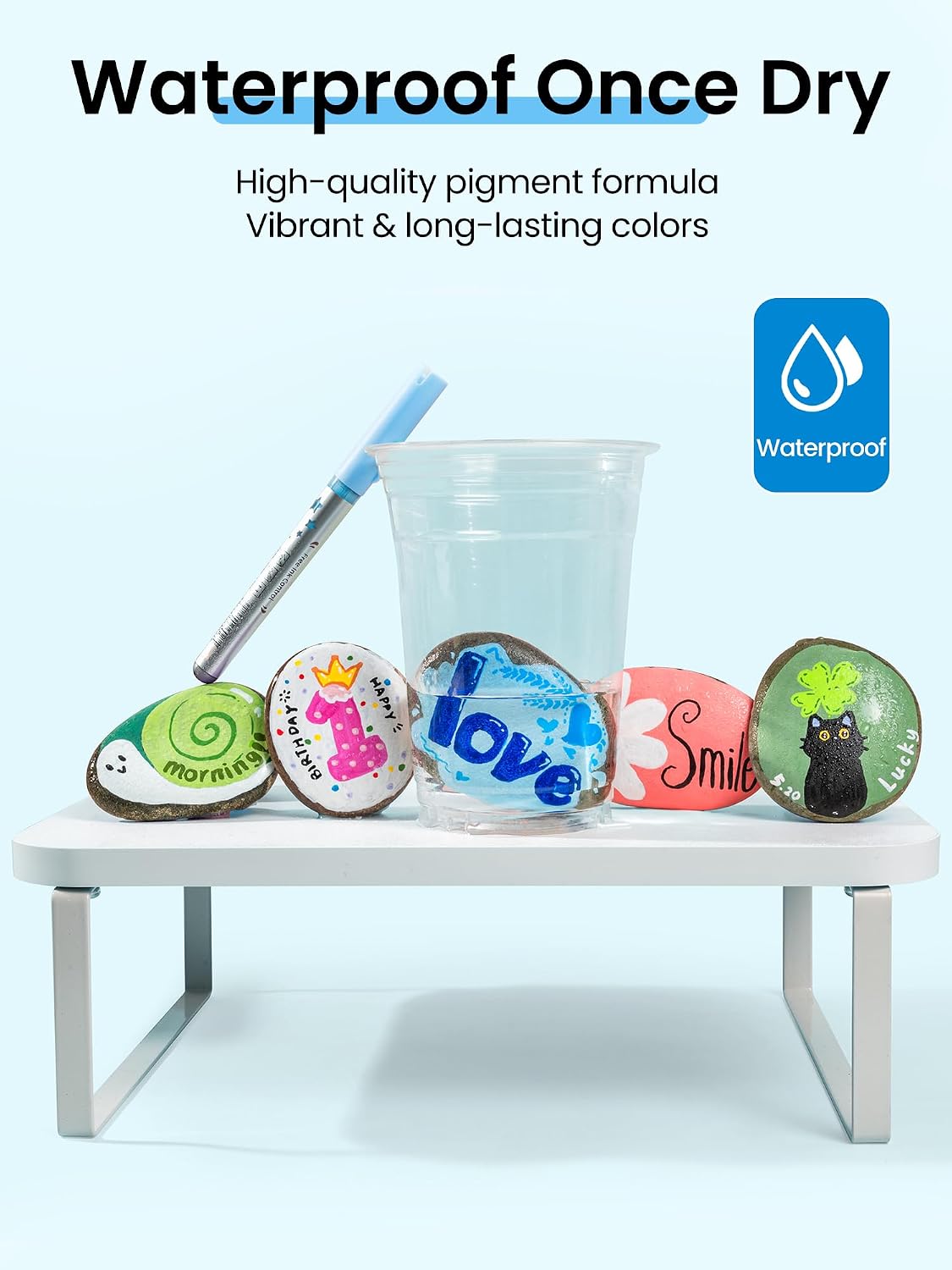 Woomer Blue Tone Acrylic Paint Marker Set
