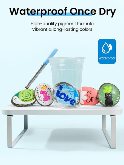 Woomer Blue Tone Acrylic Paint Marker Set